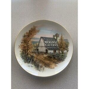 Vintage Meramec Caverns Barn Plate Ray Day 1987 Once Upon a Barn Series 3rd of 4